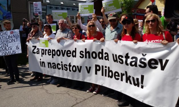 Na protestu proti ustaškem srečanju na Lubuškem polju tudi ZZB NOB Slovenije